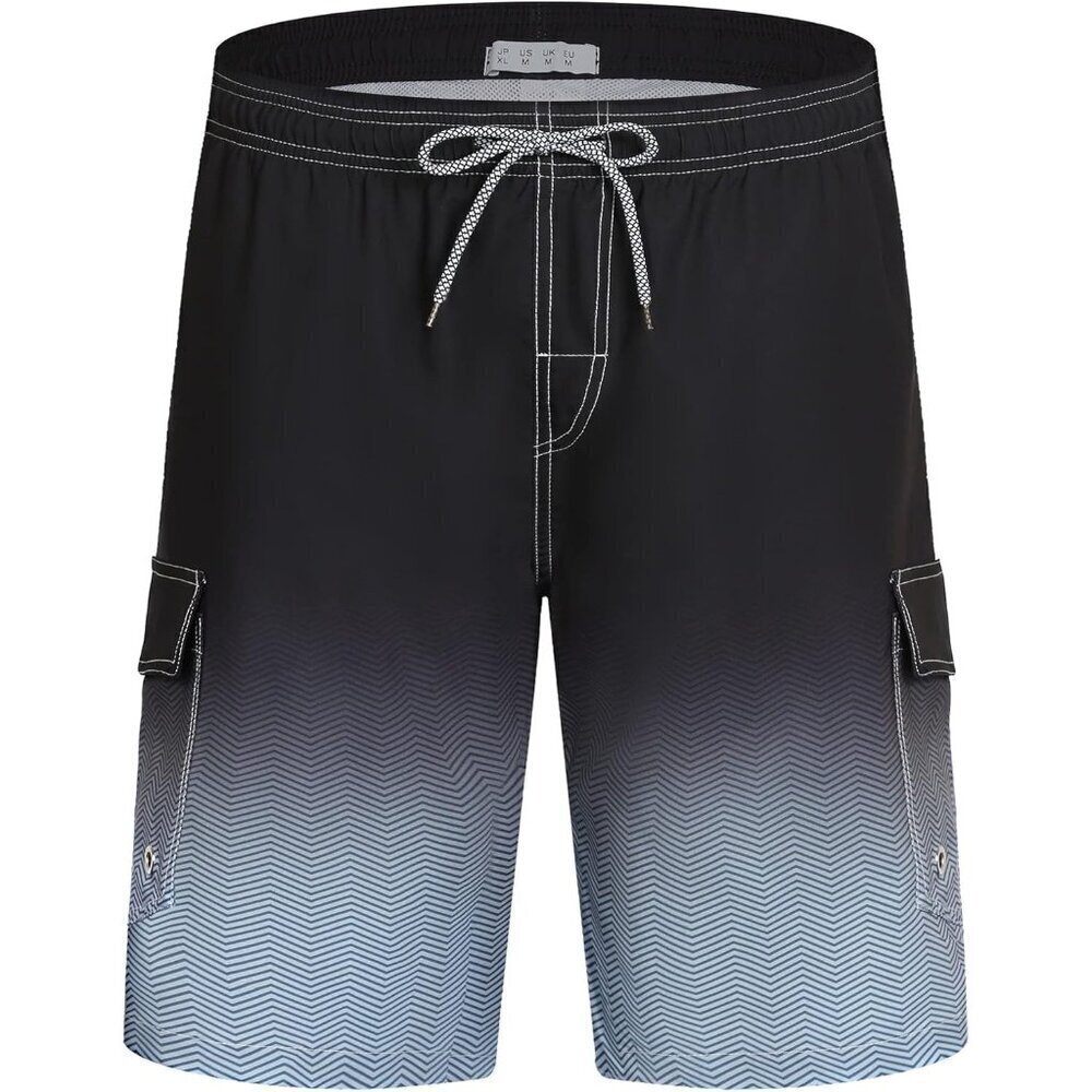 ✨Men's Black Swim Trunks Bathing Suit Swimming Shorts Mesh Lining Beach Swimwear